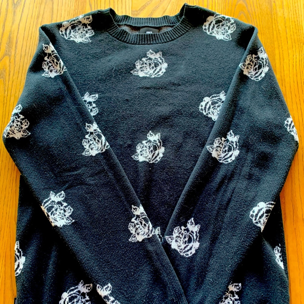 Obey floral print sweater